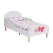 Liberty House Toys Kids White Toddler Bed – Spread Your Wings and Fly