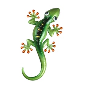 Jardin Metal Lizard Garden Wall Art - Green