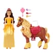 Disney Princess Belle & Philippe Fashion Doll & Horse with Brushable Mane & Tail & 4 Accessories JBG01