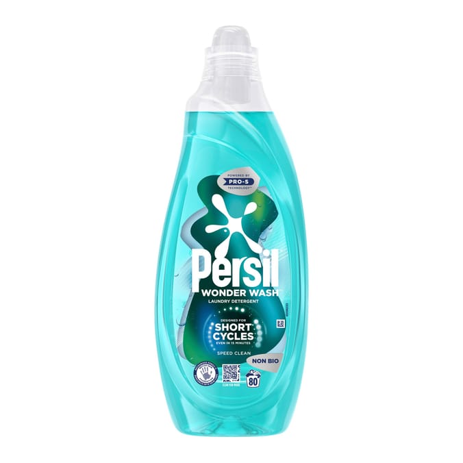 Persil Wonder Wash Speed Clean Liquid Detergent 80 Washes - Non Bio