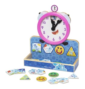 Melissa & Doug Blue's Clues & You! Wooden Tickety Tock Magnetic Clock
