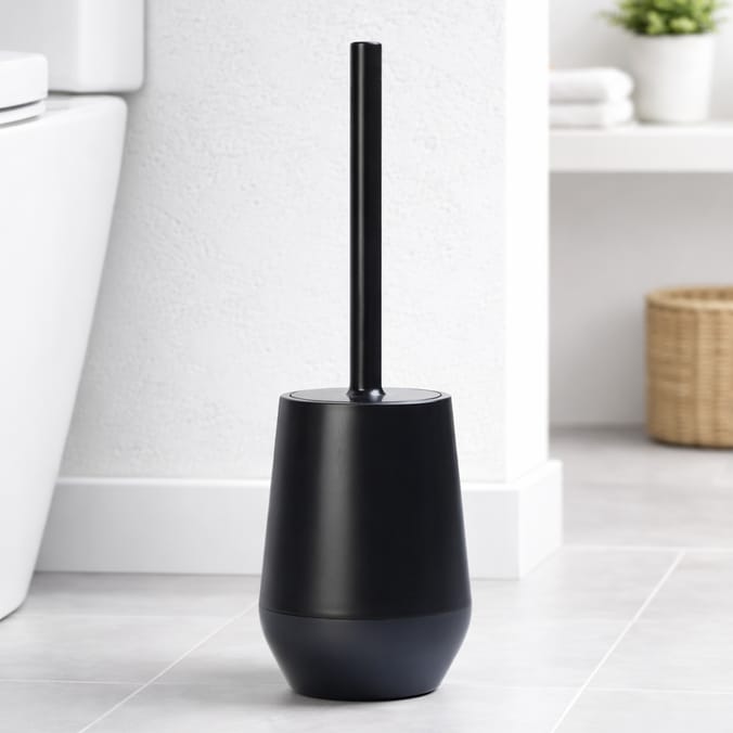Bath Plastic Toilet Brush & Holder