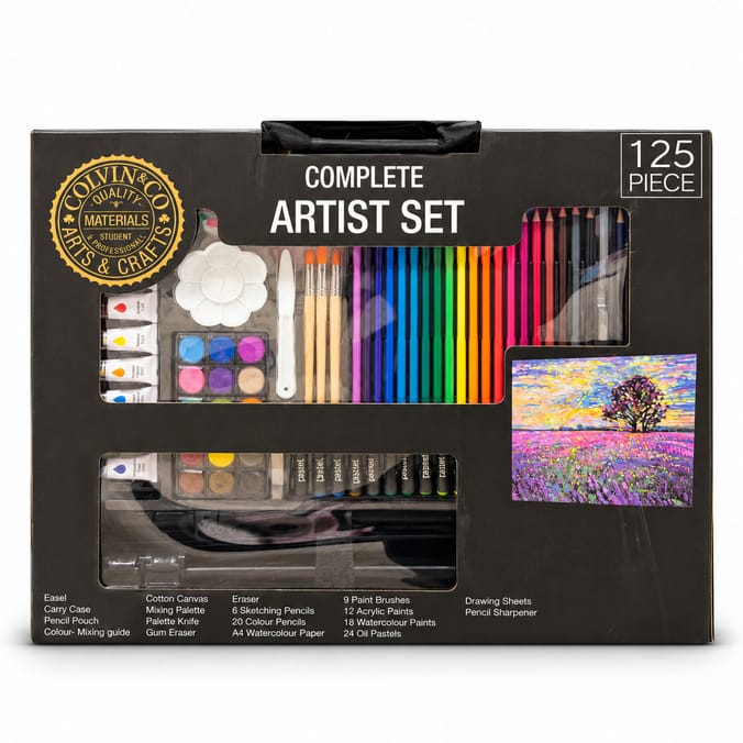 Colvin & Co Complete Artist Set with Easel