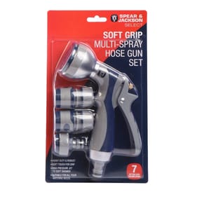 Spear & Jackson Soft Grip Multi-Spray Hose Gun Set