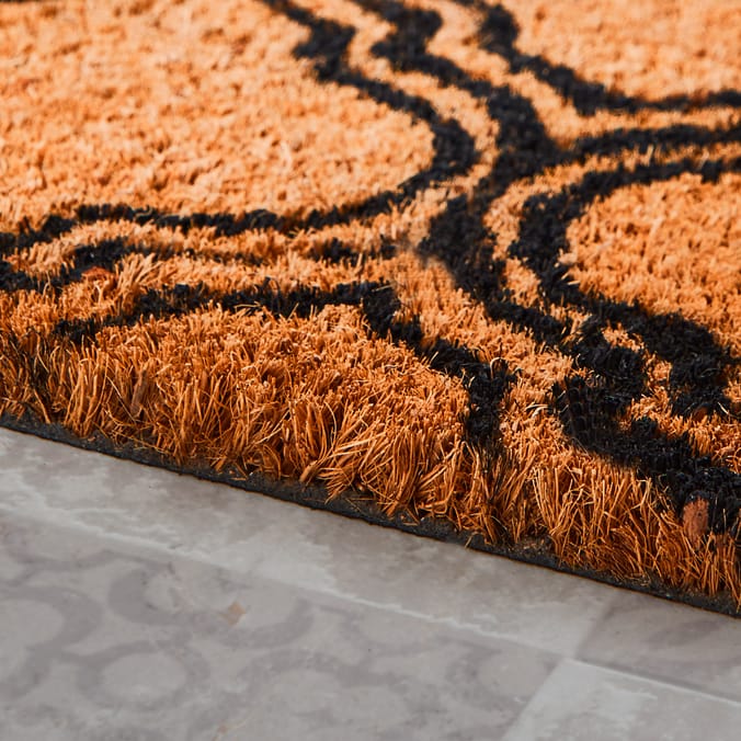 Home Collections Printed Pattern Coir Mat - Moroccan Design