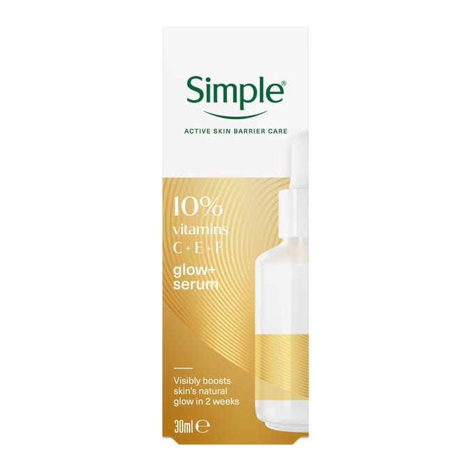 Simple Glow+ 10% Vitamins C+E+F Serum 30ml