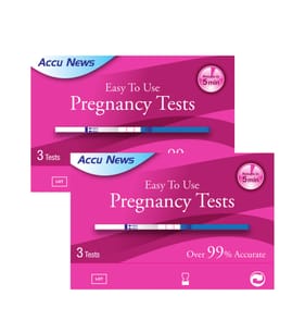 Accu News Easy to Use Pregnancy Test 3 Pack x2