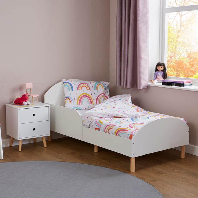 Liberty House Toys Kids White Toddler Bed
