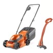 Flymo SimpliCompact 300 Lawnmower & Mini Trim Grass Trimmer
