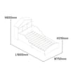 Liberty House Toys Kids White Toddler Bed With Bookcase