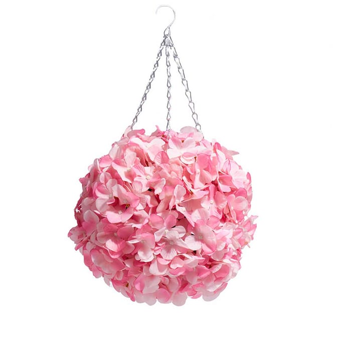 Jardin Faux Hydrangea Ball - Pink