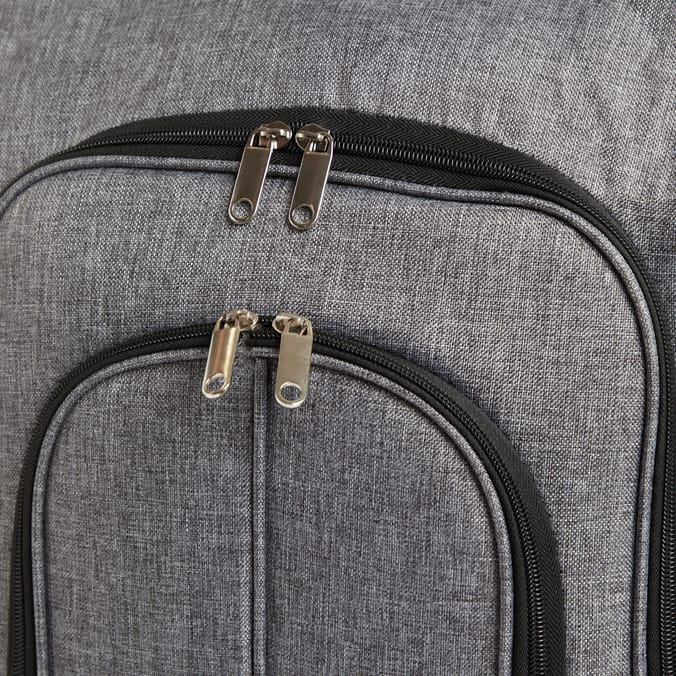 Salisburys Light Luggage Ultra Lightweight Carry-On Cabin Suitcase - Grey