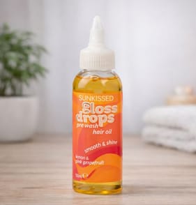 Sunkissed Gloss Drops Pre Wash Hair Oil 100ml - Lemon & Pink Grapefruit