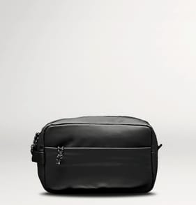 Salisburys PU Leather Toiletry Bag - Black