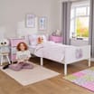 Liberty House Toys Kids White Single Bed – Princess and Unicorn