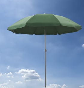The Outdoor Living Collection 1.8m Steel Parasol - Dark Green
