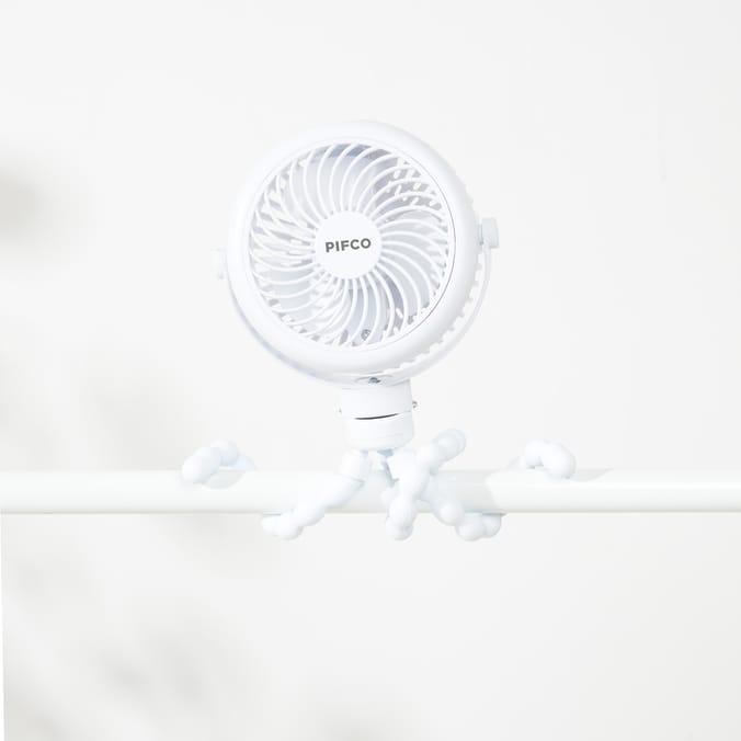 Pifco Flexi Grip Fan 4.5W - White