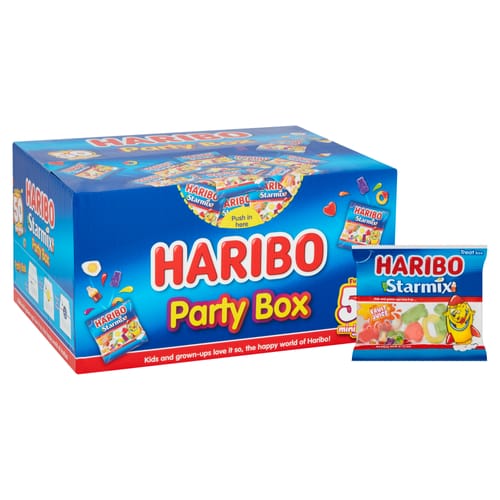 Haribo Starmix 50 Mini Bags Party Box 800g | Home Bargains