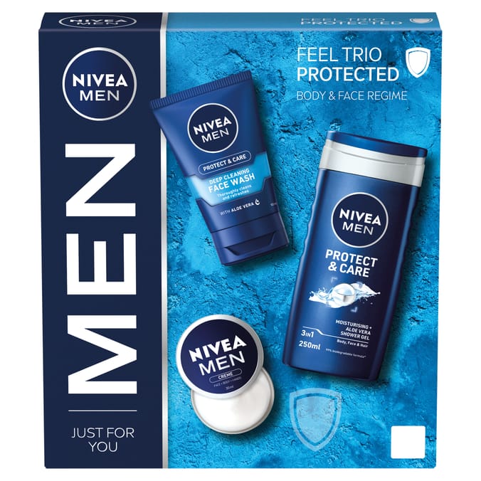 Nivea Men Feel Trio Protected Body & Face Regime Gift Set