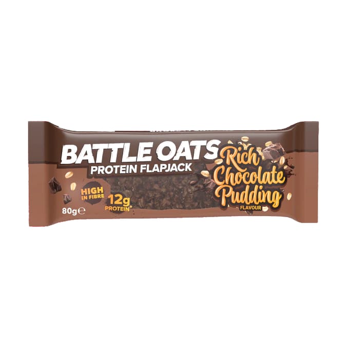 Battle Oats: Flapjacks 12 Pack - Rich Chocolate Pudding