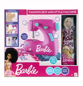 Barbie Sewing Machine and Doll Set