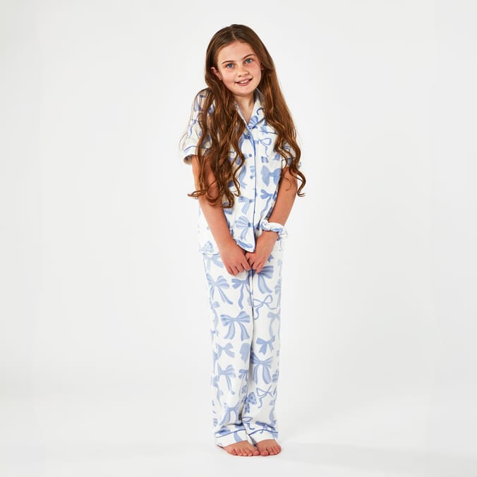 Originals Older Kids Blue Bow Pyjamas