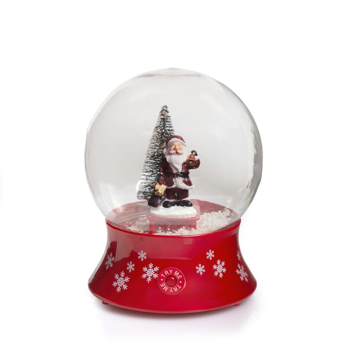 Festive Feeling Light-Up Musical Globe - Santa