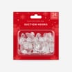 Festive Feeling Suction Hooks 24 Pack