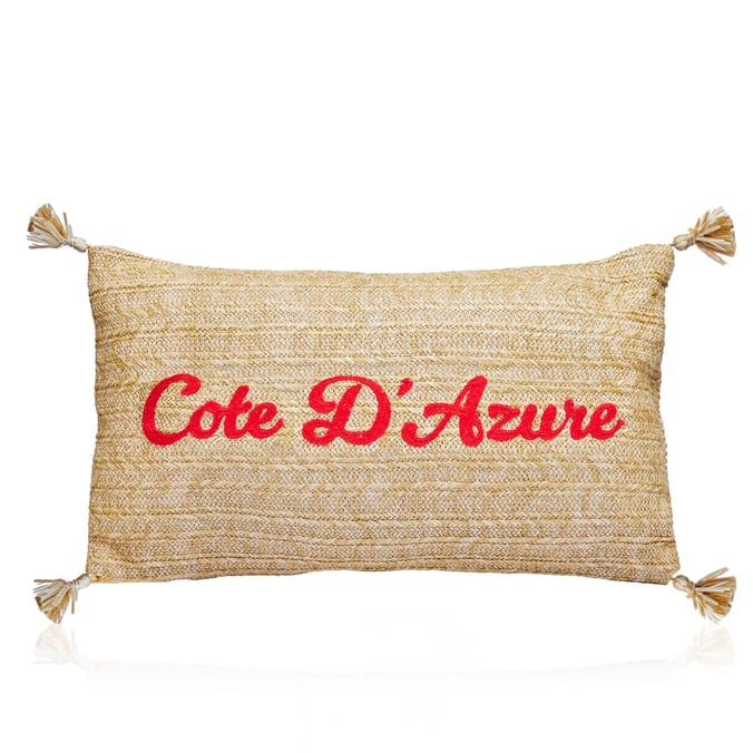The Outdoor Edit Travellers Bazaar Summer Cushion - Cote D'Azure