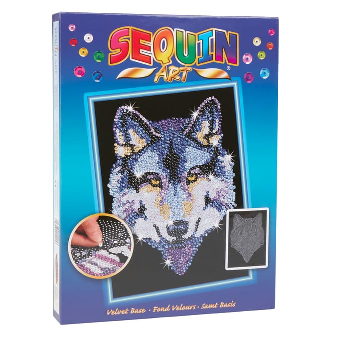 Sequin Art - Wolf