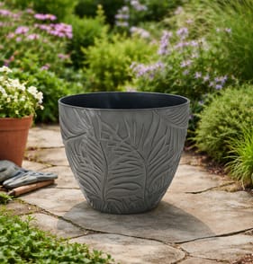  Jardin Leaves Cluster Planter 30cm - Grey