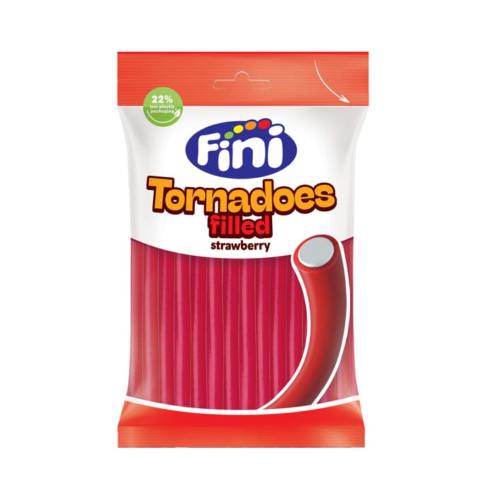 Fini Tornadoes Filled Strawberry 180g