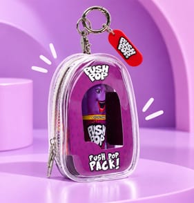 Blackcurrant Push Pop Backpack Keychain