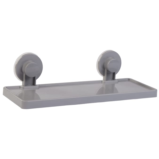 Everyday Essentials Plastic Suction Shelf