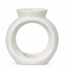 Ceramic Oval Oil Burner - White