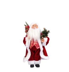 Festive Feeling Small Santa Christmas Decoration - Red