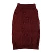 My Pets Cable Knit Jumper Burgundy