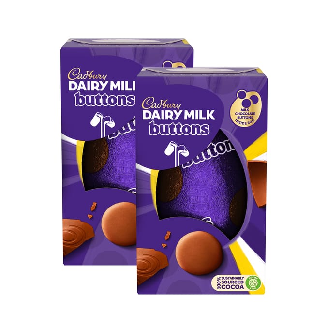 Cadbury Dairy Milk Buttons 96g x2