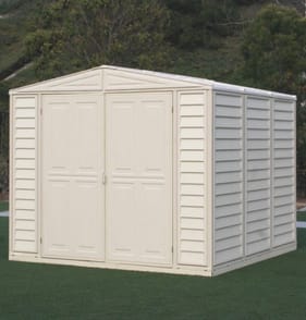 StoreMore Saffron Vinyl Shed with Foundation Kit 8x8ft