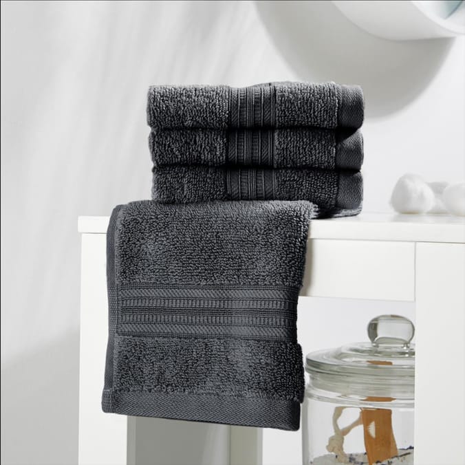 Home Collections Charcoal 6 Luxury Face Cloths