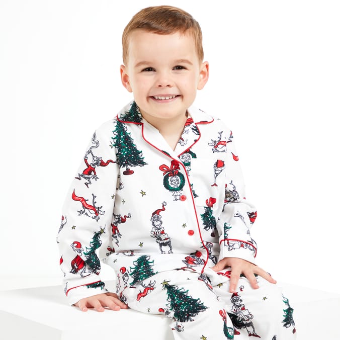 The Grinch Button Up Younger Kids Pyjamas