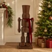 Festive Feeling Alpine Rattan Style Large Christmas Nutcracker