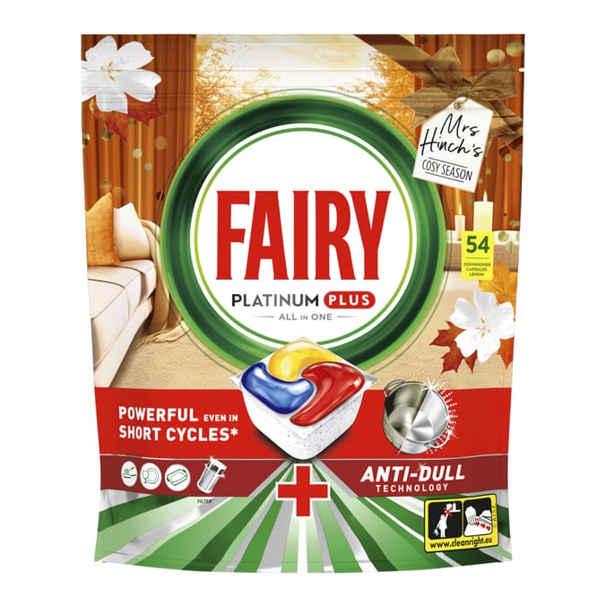 Fairy Mrs Hinch Platinum Plus Auto Dishwashing Tablet 54s - Cosy Season