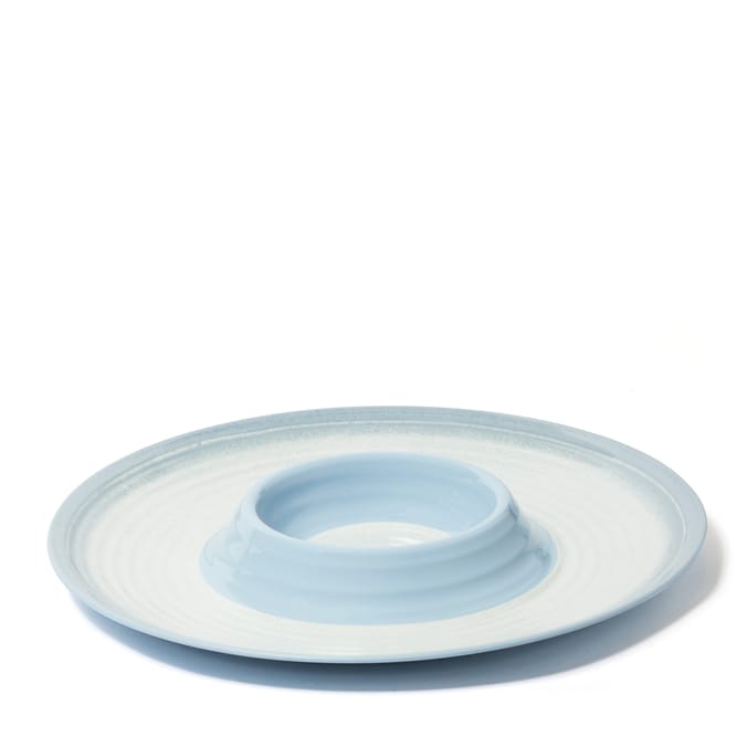 The Outdoor Living Collection Speckle Melamine Chip & Dip Bowl - Light Blue