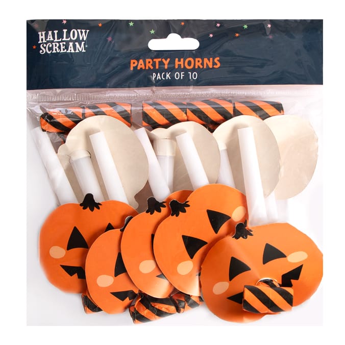 Hallow Scream Party Horns 10 Pack