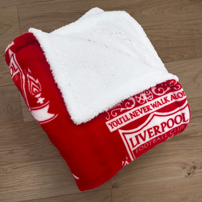 Liverpool FC YNWA Sherpa Fleece Blanket
