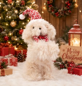 Sleigh Bells Sitting Dog Plus - Hat