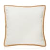 The Outdoor Edit Earthed Raffia Trim Cushion - Cream