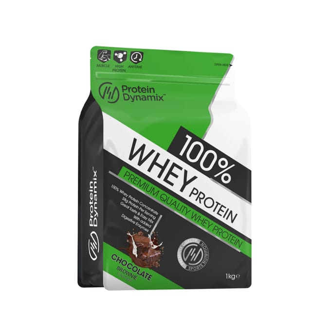 Protein Dynamix 100% Whey Protein 1kg - Chocolate Brownie