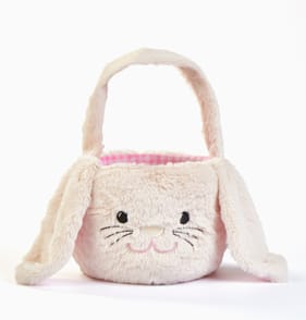 Hoppy Easter Plush Bag - Pink